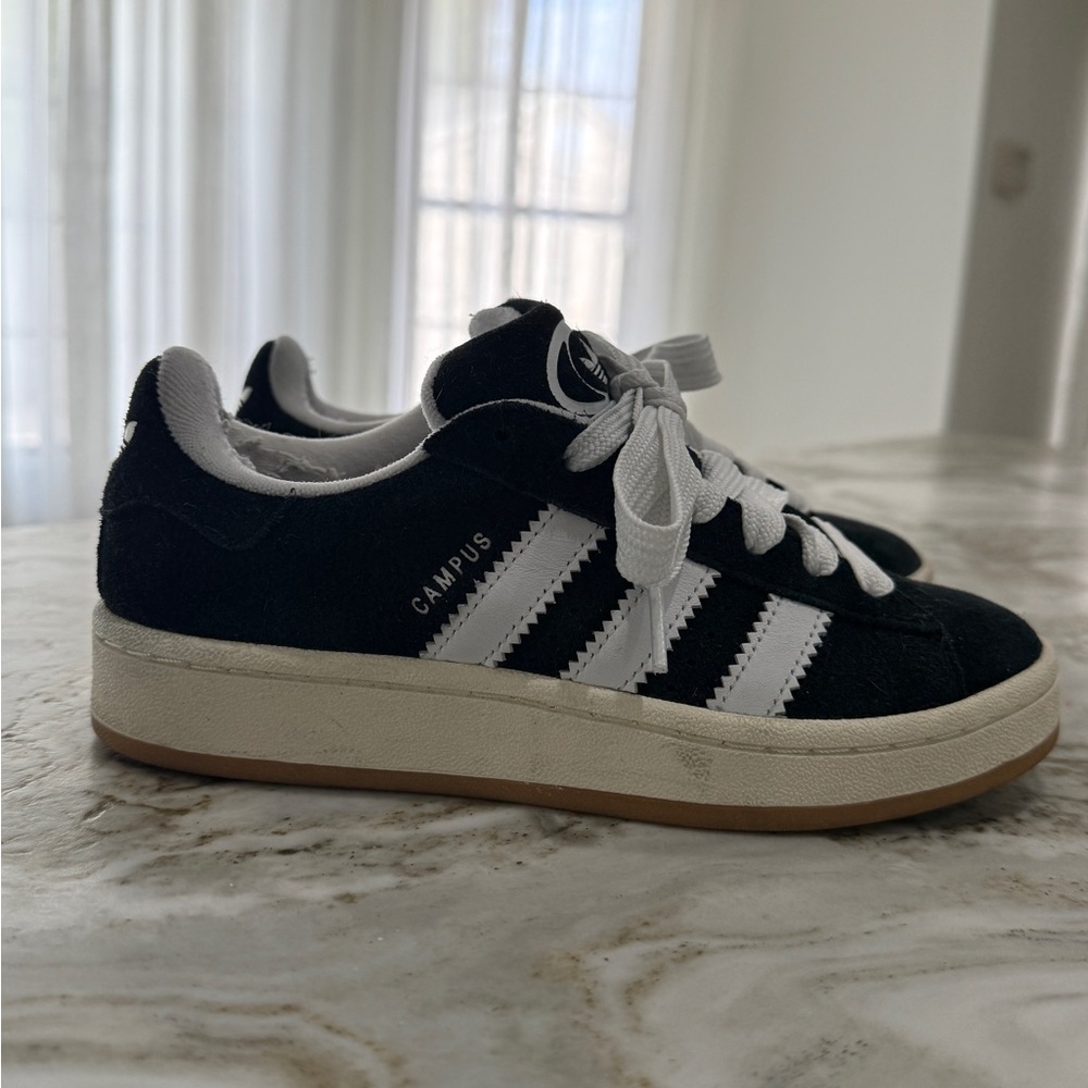 Adidas Campus Black Suede Sneakers
